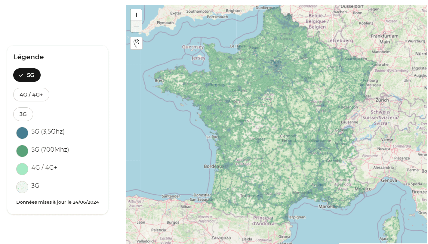 carte couverture 5G